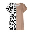 thumbnail image 5 of 2026 ! JINMGG 2026 Womens Tops under $5 Tops for Women Casual Spring Summer Fashion Woman Print Round-Neck Short Sleeve T-Shirt Printing Loose Blouse Tops, 5 of 6