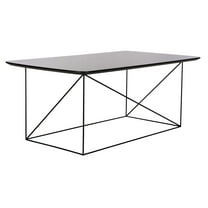 SAFAVIEH Rylee Modern Rectangle Coffee Table, Grey/Black
