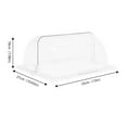 thumbnail image 2 of Fichiouy 6 PCS Clear Chafing Dish Cover Roll Top Bakery Pan Cover Plastic Chafing Display Cover for Cake Cupcake, 2 of 10