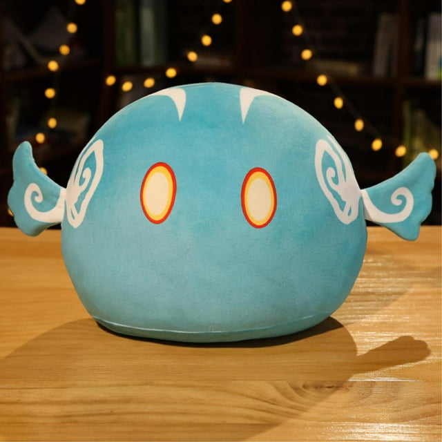 Peluche de slime elemental Chibi, muñeco de fantasía de 35 cm, suave y con temática de viento, ideal para niños y coleccionistas.