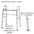 thumbnail image 5 of Carex Aluminium Folding Walker for Adults with Height Adjustable Legs, 300 lb Weight Capacity, 5 of 8
