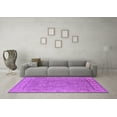 thumbnail image 3 of Ahgly Company Indoor Square Oriental Purple Traditional Area Rugs, 5' Square, 3 of 4