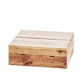 thumbnail image 2 of Cal Mil 3628-4-78 Mid-Century Walnut Square Crate Riser - 12 x 12 x 4 in., 2 of 2