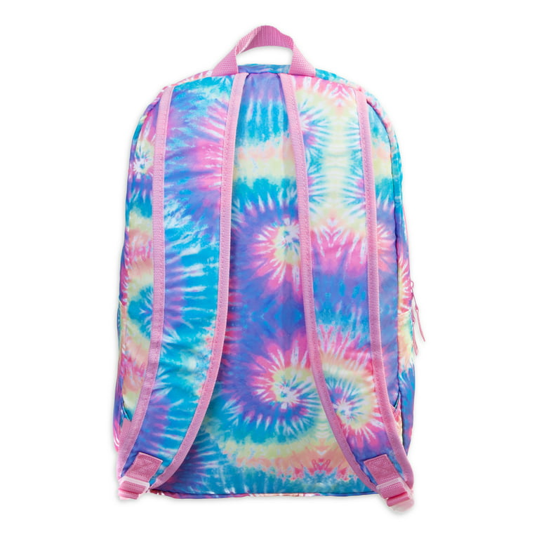 Rainbow Color Student Backpack, Tie Dye School Bag With Lunch Box Bag &  Coin Purse - Temu