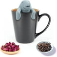 thumbnail image 4 of GFDYREE 2PCS Manatee Tea Strainer,Silicone Tea Infuser for Loose Tea Reusable Tea Bags for Loose Leaf Tea&Tea Diffusers Strainer Flower Tea Steeper, Gift for Tea Lovers Cute Tea Infuser Inte, 4 of 5