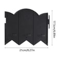 thumbnail image 3 of Garden Fence, 10PCS Plastic Mini Wave Border Edging, Decorative Small Garden Barrier, Flexible Lawn Liner for Flower Bed, Yard, Patio, Planter & Outdoor Landscape, 3 of 6