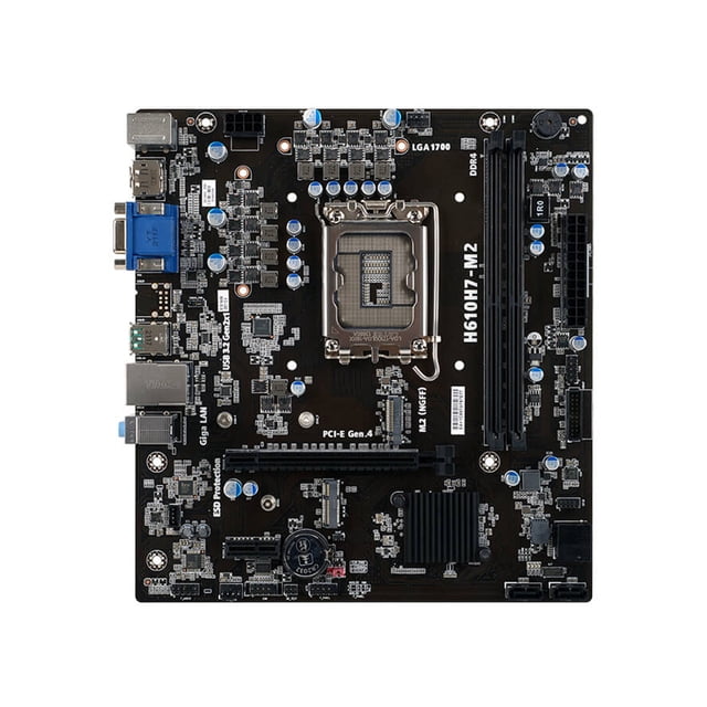 T. Madre ECS H610H7-M2, Chipset Intel H610, Soporta: Intel 12va Generación de Socket 1700, Memoria: DDR4, ATX. ECS H610H7-M2