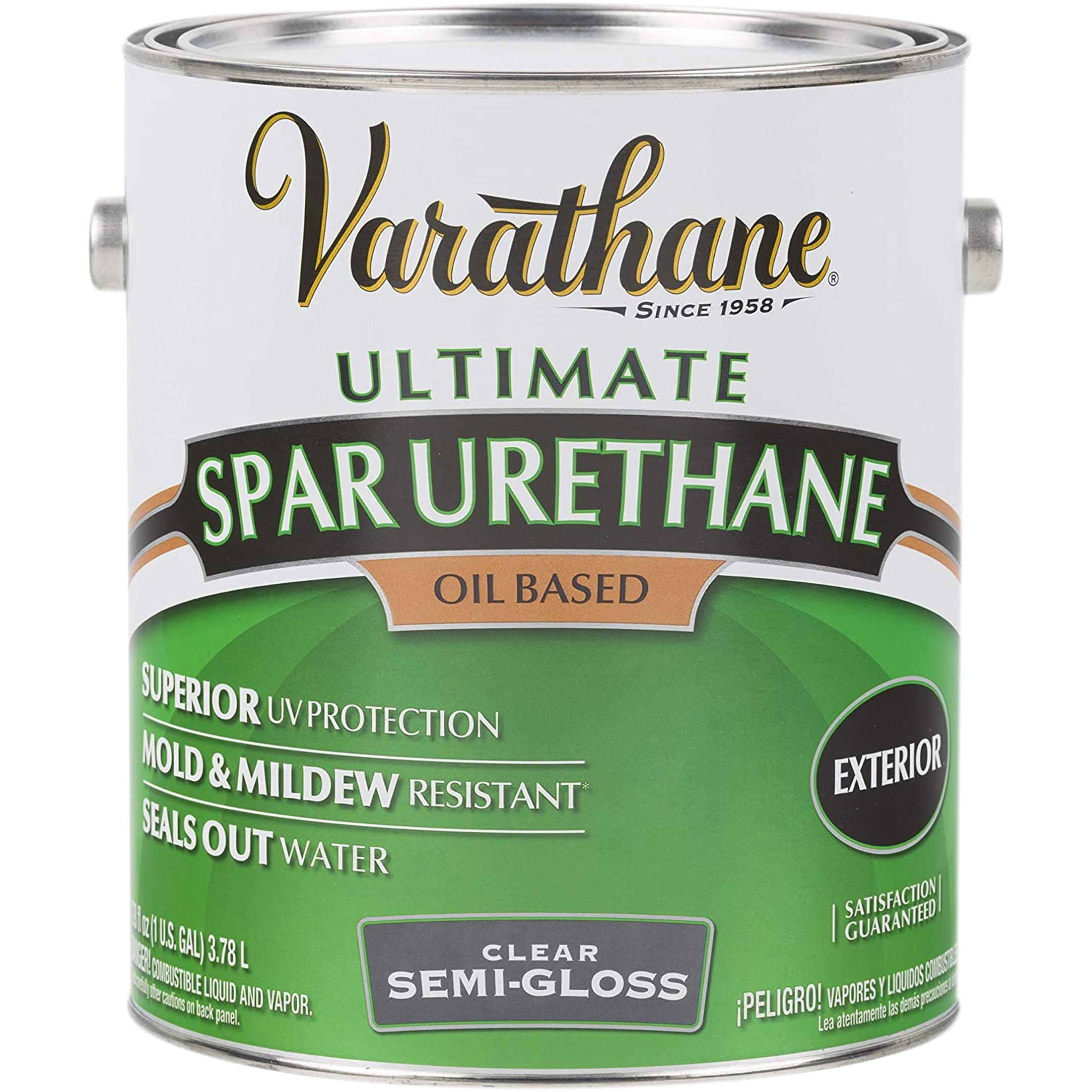 2 Pack, Clear (275 Voc), Varathane Exterior Semi-Gloss Wood Ultimate Spar Urethane Oil-Based- Gallon