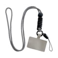 thumbnail image 2 of Seitruly Cordón de teléfono móvil correa de cuerda colgante de cuello desmontable ajustable gris corto Teléfono y Comunicación Gris Largo, 2 of 6