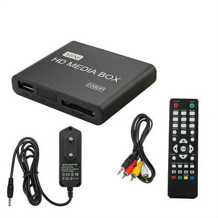 Mini HD 1080P Media Player BOX USB Media Box With HDMI AV MMC MKV AVI MOV MP4