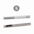thumbnail image 1 of 100 Sets Grommet Kit with Eyelets Washers 0.236 Inch 3PCS Installation Tools Silver Metal Grommets for Fabric Leather Clothing Tarps, 1 of 7