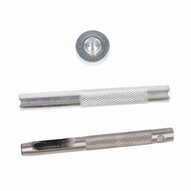 100 Sets Grommet Kit with Eyelets Washers 0.236 Inch 3PCS Installation Tools Silver Metal Grommets for Fabric Leather Clothing Tarps