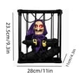 thumbnail image 3 of Screaming Cage Halloween Hanging Decoration,Scary Skull Cage Prop with Motion Activated, Spooky Hanging Ghost Light Up Eyes for House Indoor Outdoor Decor, 3 of 7