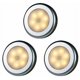 thumbnail image 1 of Luces LED con sensor de movimiento inalámbrico (3 piezas) para armario, escalera, pasillo, cocina, dormitorio (luz cálida plateada), 1 of 5