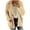 Khaki, variant on Lovskoo 2024 Women's 2023 Fall Long Sleeve Fuzzy Fleece Sweater Open Front Cardigan Button Loose Outerwear Khaki