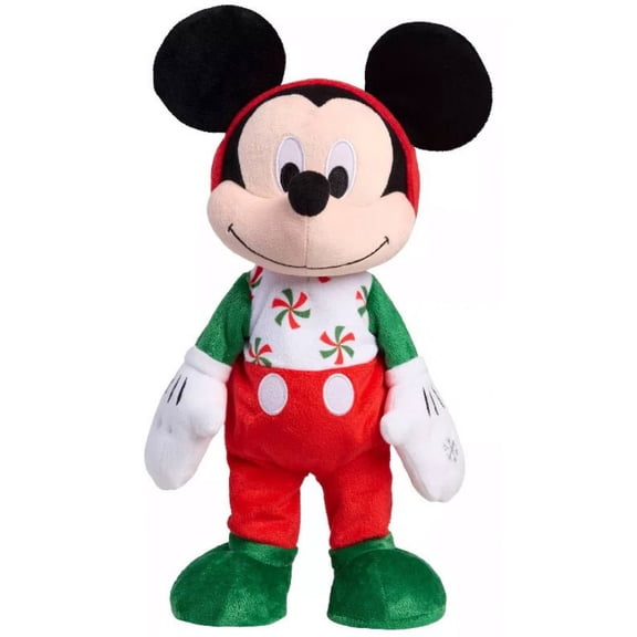 Disney 2025 Holiday Mickey Mouse Feature Animated Plush