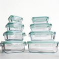 thumbnail image 3 of 4/8 Pack Glass Food Storage Containers with Airtight Lids, Meal Prep Containers, Microwave Oven Freezer Dishwasher Safe for Lunch & Office, 3 of 10