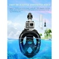 thumbnail image 5 of 1 Set Full Face Snorkel Mask, Comes With 1 Pair Of Ear Plugs, Utilizes Latest Dry Top System, Foldable 180 Degree Panoramic Snorkel Mask With Camera Mount, Safe Breathing, 5 of 7