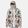 thumbnail image 2 of Saiise Insects Pattern Sun Protection Hoodie for Men and Women, Lightweight Quick-Dry Windproof with Hood and Zip-3X-Large, 2 of 7
