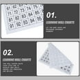 thumbnail image 6 of Stri 1 Set 1-100 Numbers Learning Wall Chart Numbers Poster Preschool Educational Toy, 6 of 7