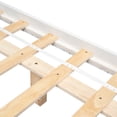 thumbnail image 5 of Full Size Floating Bed with Underbed LED Lights, Modern Low Profile Platform Bed Frame in Rustic Pine Wood, Space-Saving Design for Apartments, 5 of 7