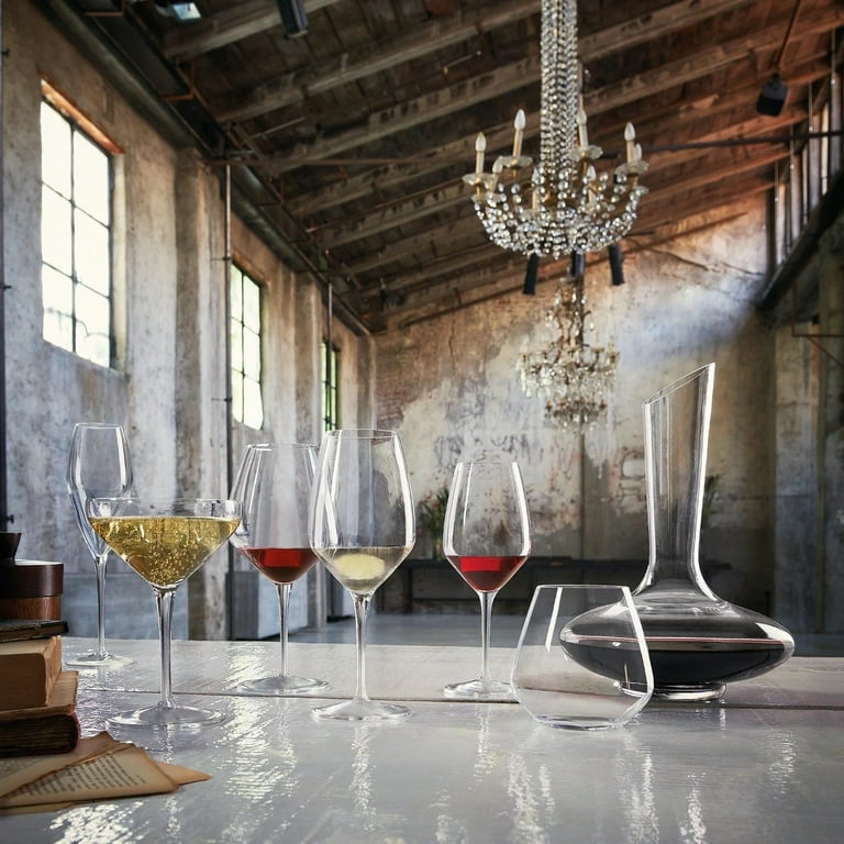 Luigi Bormioli Atelier Cabernet/Merlot Wine Glass, 23-3/4-Ounce, Clear, 6  Count (Pack of 1)