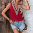 thumbnail image 4 of Vedolay Tube Top Women's Summer Tank Top Scoop Neck Sleeveless Cotton Ribbed Camisole Shirts Basic Casual Workout Tees,Red M, 4 of 5