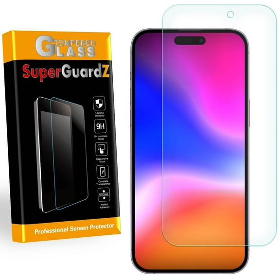 [3-Pack] For iPhone 17 Pro / 17 (2025 Release) [Also Fit iPhone 16 Pro] - SuperGuardZ Tempered Glass Screen Protector, Anti-Scratch, 9H Hardness, Anti-Bubble, Anti-Shock