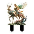 thumbnail image 1 of Estatua de ciervo , letrero de hadas, estaca de jardín, parterres de flores, decoración de césped, adornos de jardín, jardinería, plantas en, 1 of 7