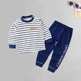 thumbnail image 5 of Cethrio Kids Boys Pajama Sets, Cotton Soft 2 Piece Fall Winter Sleepwear White Size 1-2 T, 5 of 6