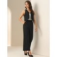 thumbnail image 4 of DARING DIVA Women's Dressy Two Piece Business Outfits XS Black, 4 of 6