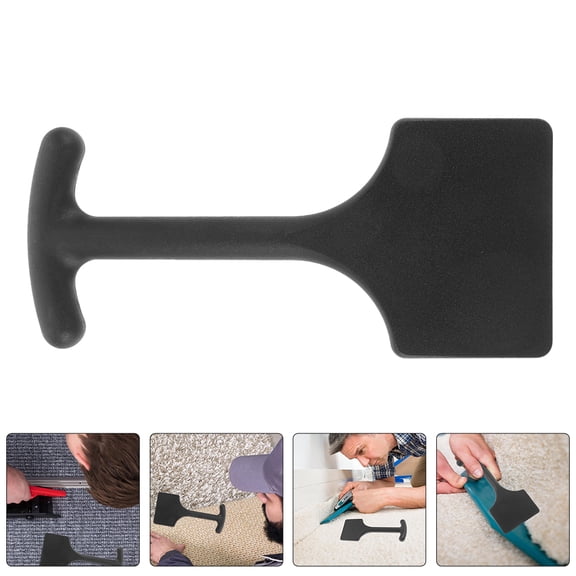 RENACLIPY 2Pcs Handheld Carpet Tucking Tool Black Plastic for Carpet Installation and Seam Edge Protection