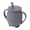 Dark Gray, variant on M Buder 8 oz / 230ml Silicone Training Sippy Cup for Toddler and Infant Spill Proof Cup with Straw Lid Non Slip Handles Purple