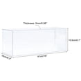 thumbnail image 2 of Uxcell Acrylic Display Case Plastic Box Cube Storage Box Transparent Assemble Showcase 41x16x15.5cm for Collectibles, 2 of 6
