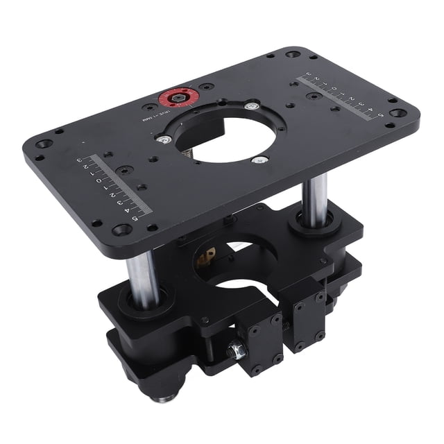 Sistemas De Elevación De Enrutador, Placa De Inserción De Mesa De Enrutador De Aluminio, Motor De 3,5 Pulgadas, Placa Universal De 9,25 X 11,75 Pulgadas Con Anillos De Inserción