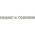 thumbnail image 4 of 925 Sterling Silver 7.2mm Polished Domed Curb Chain 24 Inch, 4 of 7
