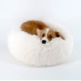 thumbnail image 1 of Original Cat and Dog Bed Luxury Coarse Faux Fur Donut Hugs Round Donut Dog Bed Indoor Pillow Suitable for Small and Medium-sized Dogs, 1 of 6