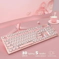thumbnail image 5 of X9 Wired 104 Keys Typewriter Mechanical Gaming Keyboard and Mouse, White LED Backlit for PC/Mac/Windows, 5 of 9