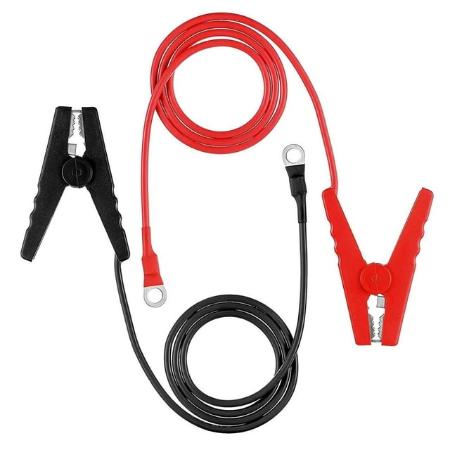 Electric Fence Clips - Electric Fence Jump Connector | 2Pcs Electric Fence Lead Wire | Durable Fence Connectors Solar Charger with Alligator Clip | Alligator Clips Booster Jumper Cable for Safety
