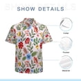 thumbnail image 7 of High Quality Hawaiian Shirts for Men Short Sleeve Aloha Beach Shirt Floral Summer Casual Button Down Shirts Blouses EQ7V44, 7 of 7