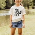 thumbnail image 3 of Funny Raccoon Cowboy Shirt for Kids Vintage Western Lasso Tee for Boys and Girls Natural Shirt Youth Small, 3 of 5