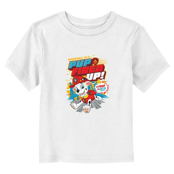Toddler's PAW Patrol Marshall Is a Pup Fired Up  Graphic Tee White 3T