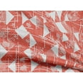 thumbnail image 4 of oneOone Rayon Dark Peach Fabric Texture & Triangle Geometric Dress Material Fabric Print Fabric By The Yard 56 Inch Wide, 4 of 5