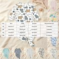 thumbnail image 3 of Nwiuh Baby Sleep and Play Footed Pajamas One-piece Sleeper Jumpsuit Zip-front Pjs Organic Cotton for Baby Girls, Unisex (Blue, 0-3 Months), 3 of 4