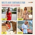thumbnail image 4 of Women Reversible Leather Belt with Rotating Pin Buckle for Jeans Pants Dresses, 4 of 7