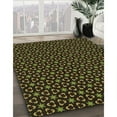 thumbnail image 2 of Ahgly Company Indoor Round Patterned Dark Yellow Green Area Rugs, 4' Round, 2 of 6