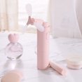 thumbnail image 3 of TFixol Portable Pink USB Rechargeable Mini Fan with Lanyard, 3-Speed Folding Design for Travel, Office, and Outdoor Use, 12-Hour Cooling, Lightweight and Compact., 3 of 6