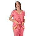 thumbnail image 5 of Secret Treasures Women’s Sleepwear 2-Piece Knit Short Sleeve Top and Pant Pajama Set, Sizes XS-3X, 5 of 7