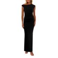 thumbnail image 1 of Vestido PRETTYGARDEN 2025 Sin Mangas de Un Hombro Ajustado Negro Talle S, 1 of 8