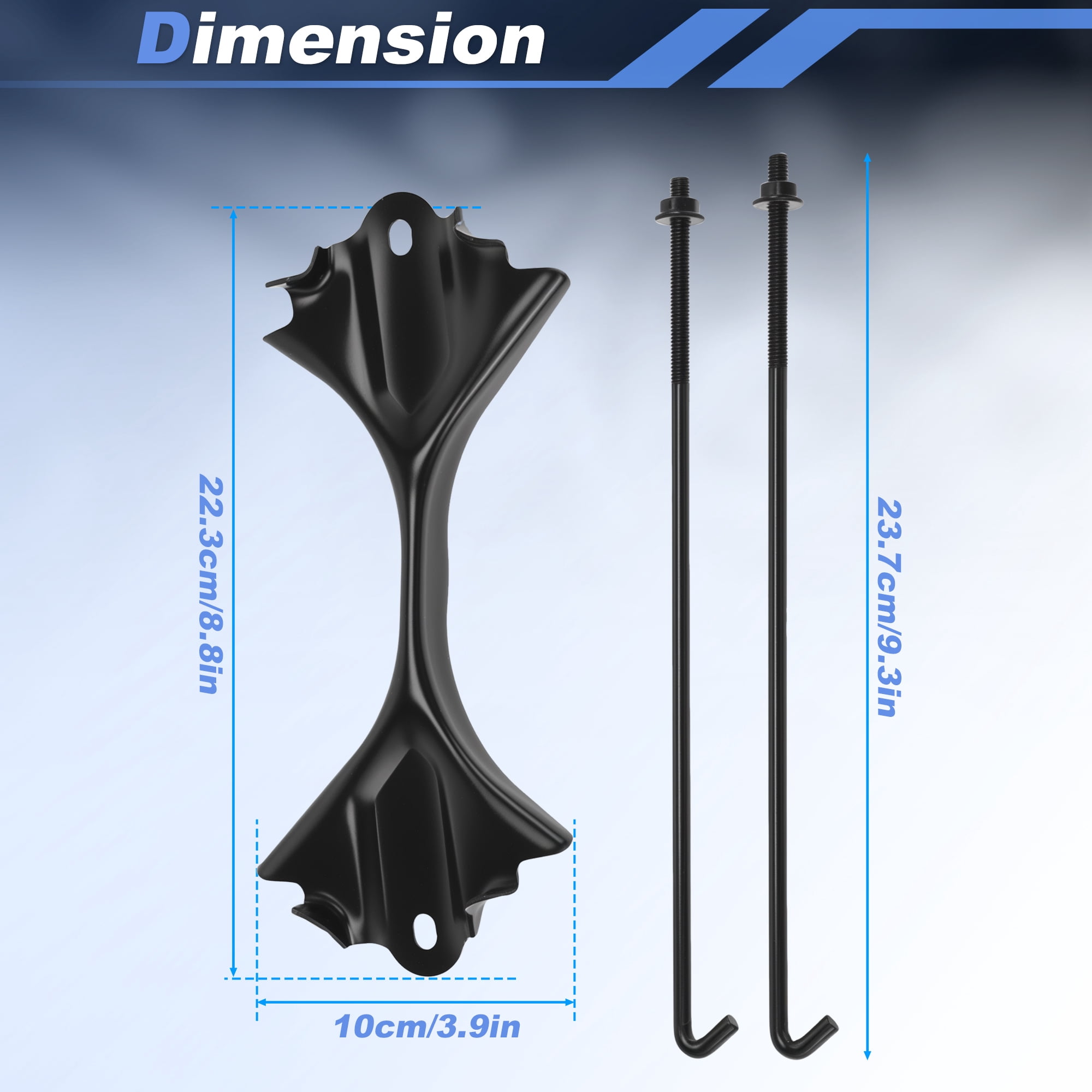 Unique Bargains Car Battery Hold Down Bracket with J Bolt for Mazda3 CX-3 CX-5 CX-9